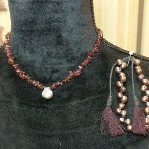 Necklace and bracelet ** fresh water pearls